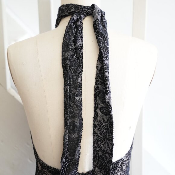 LPA Burnout Velvet Halter Gown • Size XS • NWT - Picture 3 of 5